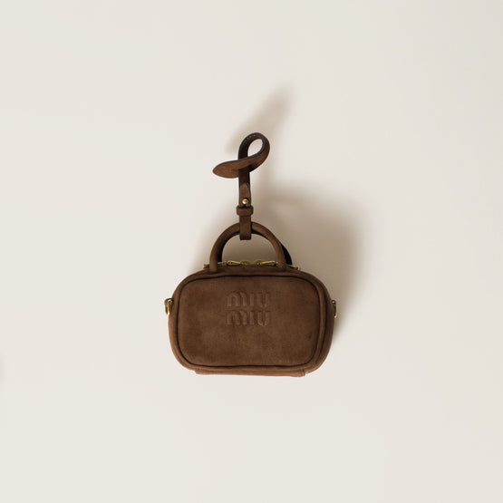 Women Beau Suede Micro-bag - Cacao