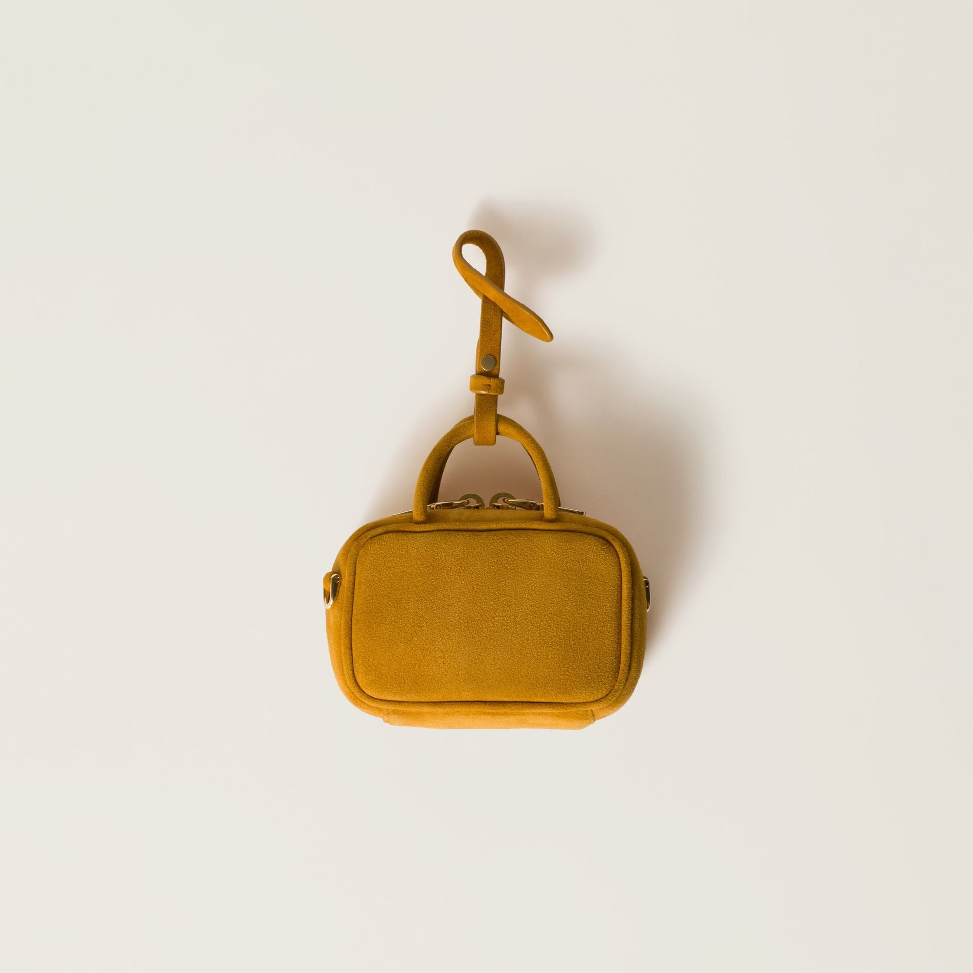 Women Beau Suede Micro-bag - Whisky