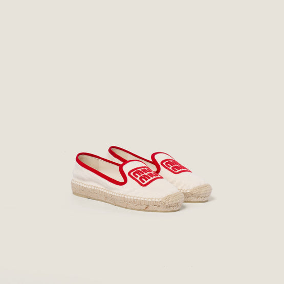 Cotton drill espadrilles