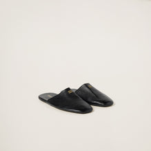 Women Leather Slippers - Nero