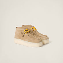 Suede delave wedge ankle boots