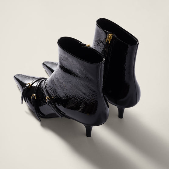 Women Naplak Booties - Nero