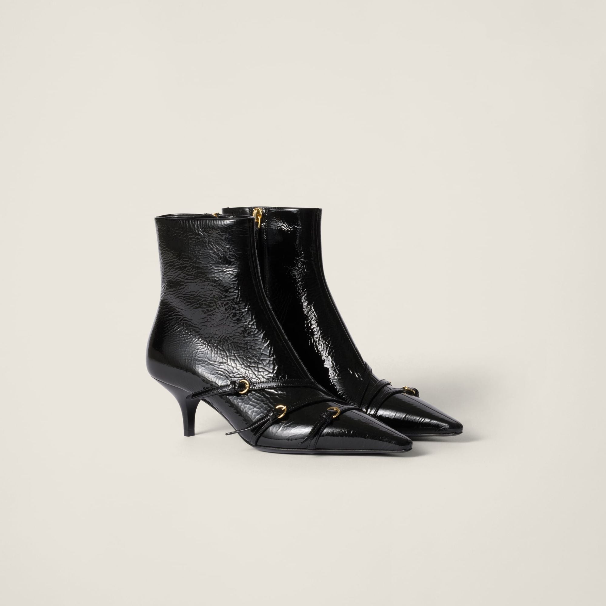 Women Naplak Booties - Nero