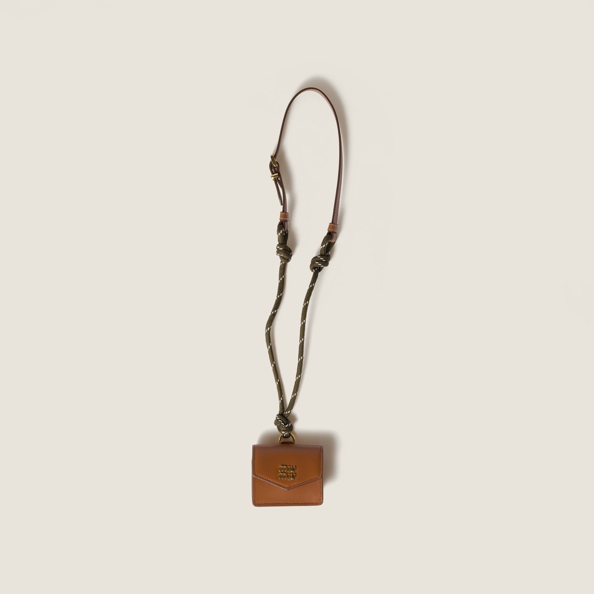 Women Leather And Cord Trick - Cognac+bosco