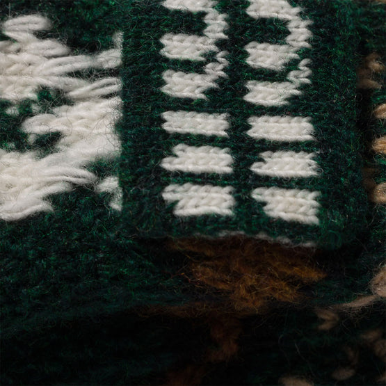 Women Wool And Cashmere Trick - Cognac+biliardo