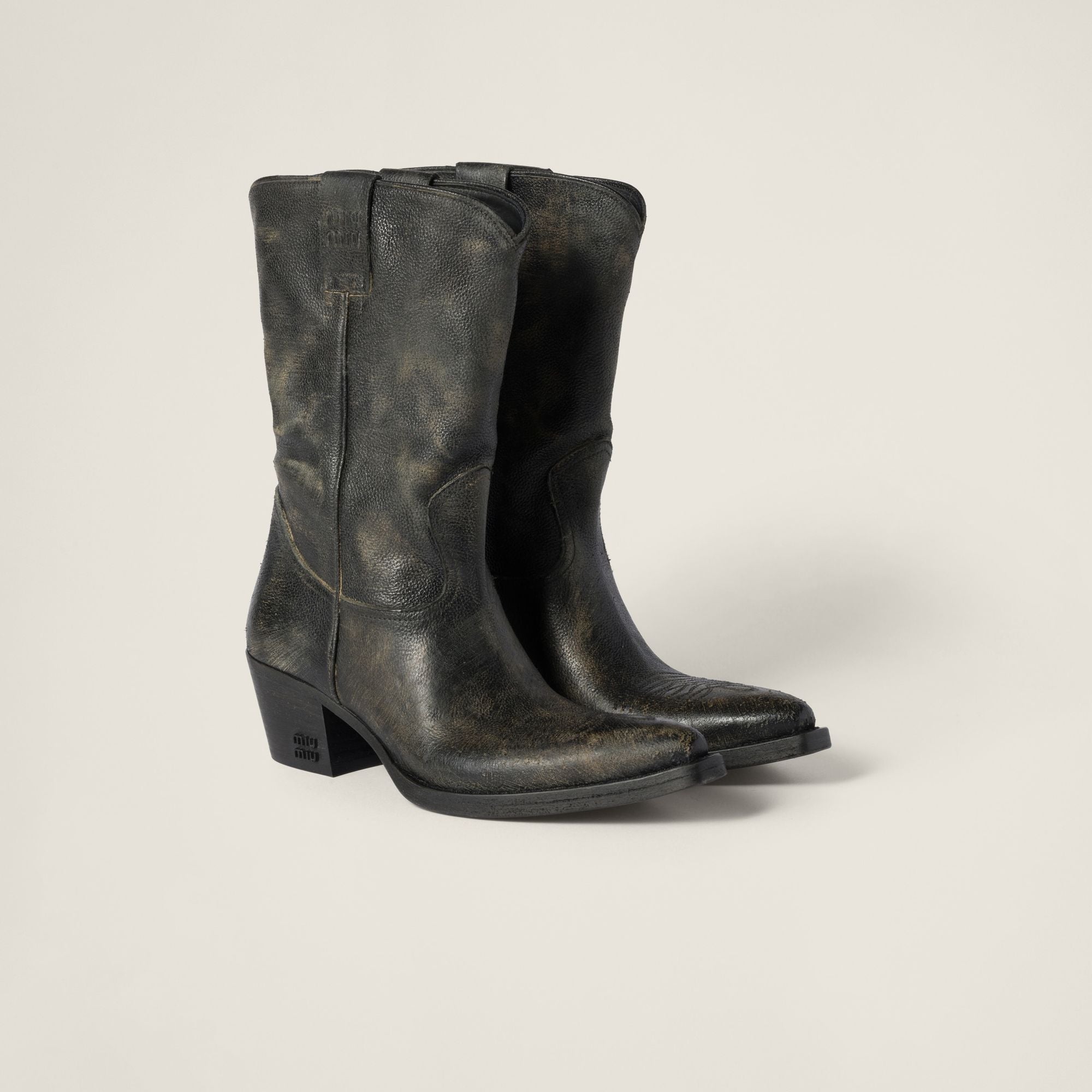 Women Leather Boots - Cacao