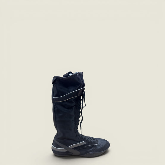 Gymnasium technical fabric and suede boxeur boots