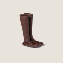Women Ruches Nappa Leather Boots - Radica