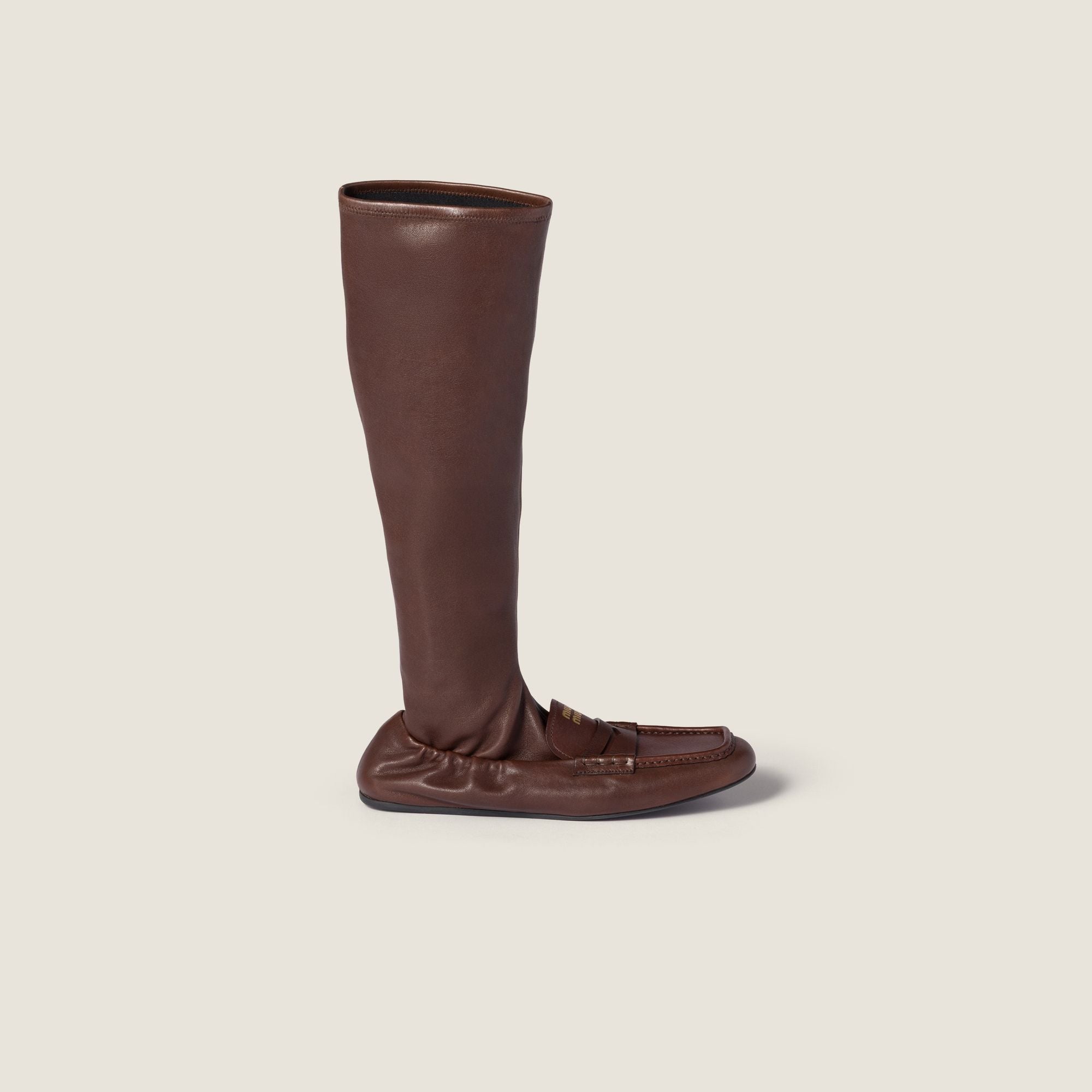 Women Ruches Nappa Leather Boots - Radica