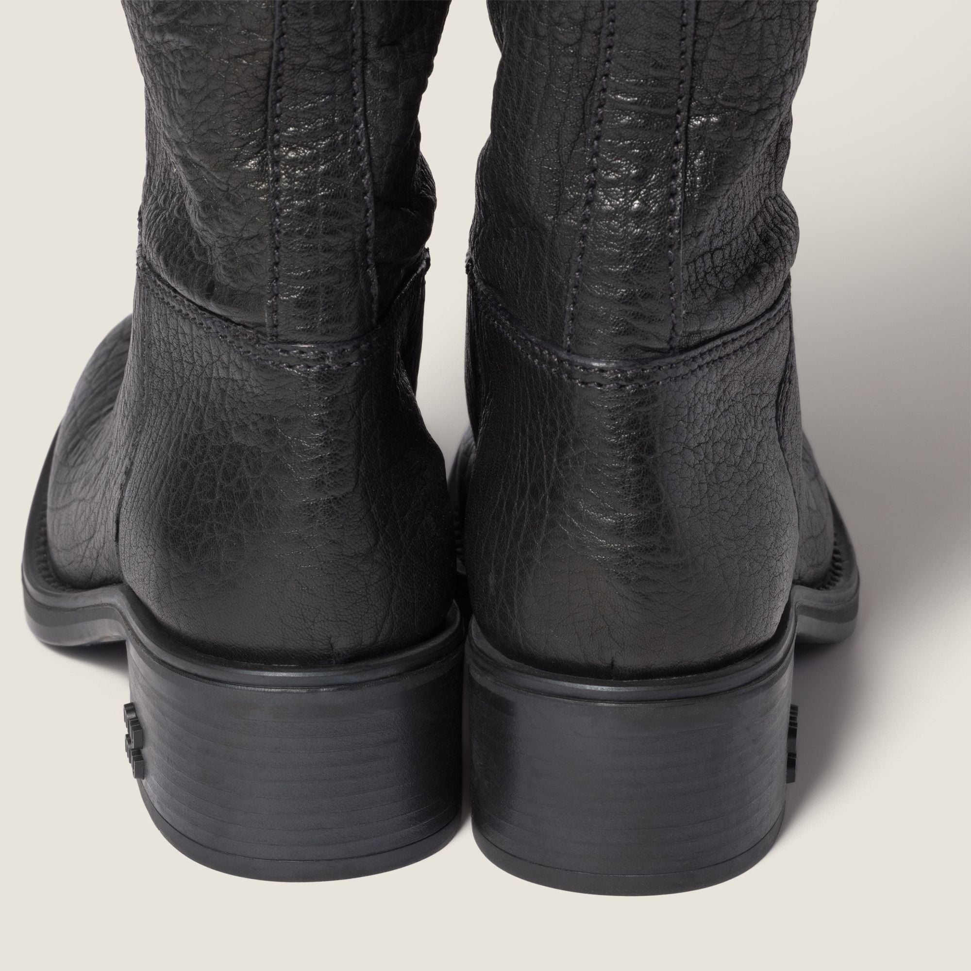 Women Leather Boots - Nero