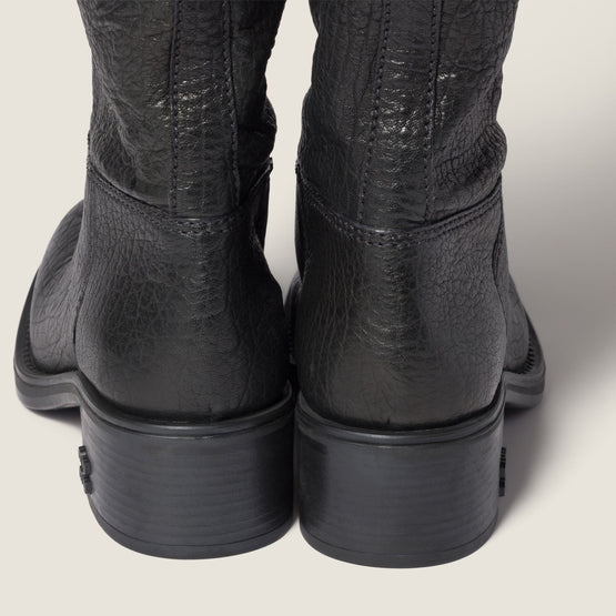 Women Leather Boots - Nero