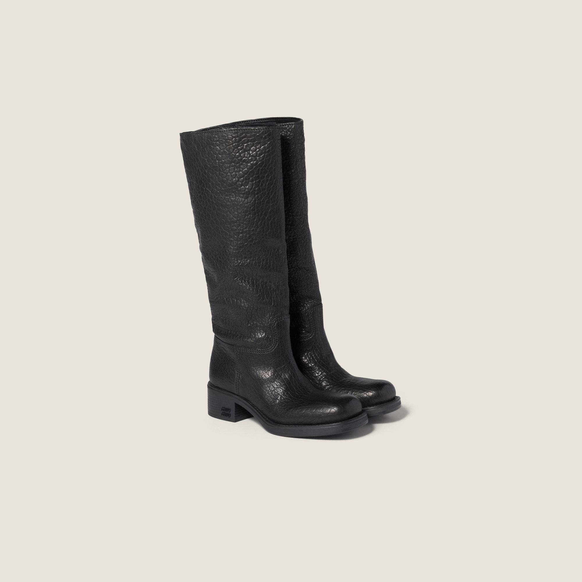 Women Leather Boots - Nero