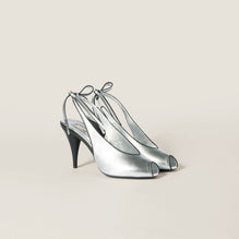 Mordoré nappa leather slingbacks