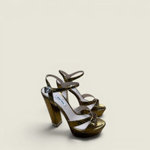 Women Platform Sandals With Jewel Detail - Oro Vecchio