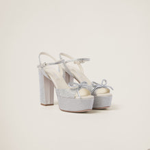 Women Satin Platform Sandals - Perla