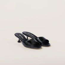 Patent leather sandals