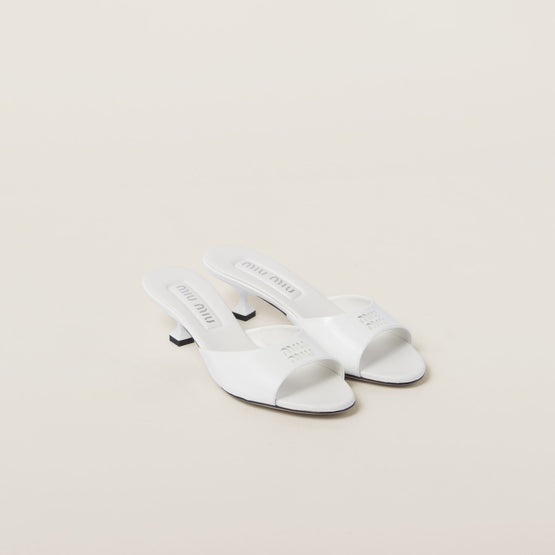Patent leather sandals