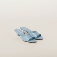 Patent leather sandals