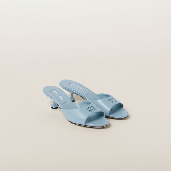 Patent leather sandals