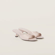 Patent leather sandals