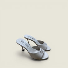 Patent leather mules
