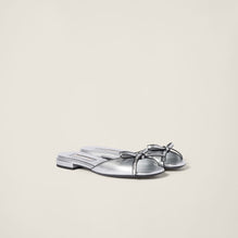 Mordoré nappa leather sandals with bow