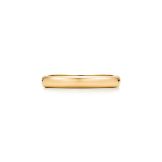 Tiffany T two diamond pavé medium ring in 18k Yellow Gold