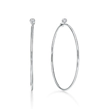 PT18Y EDGE diamond hoop earrings
