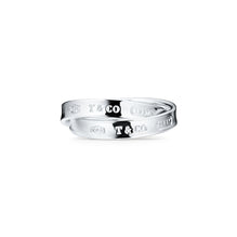 Link Tiffany Forge polished ring in Sterling Silver