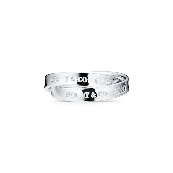 Link Tiffany Forge polished ring in Sterling Silver
