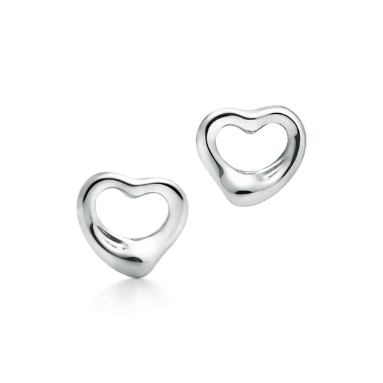 Return to Tiffany medium full Heart earrings in Sterling Silver