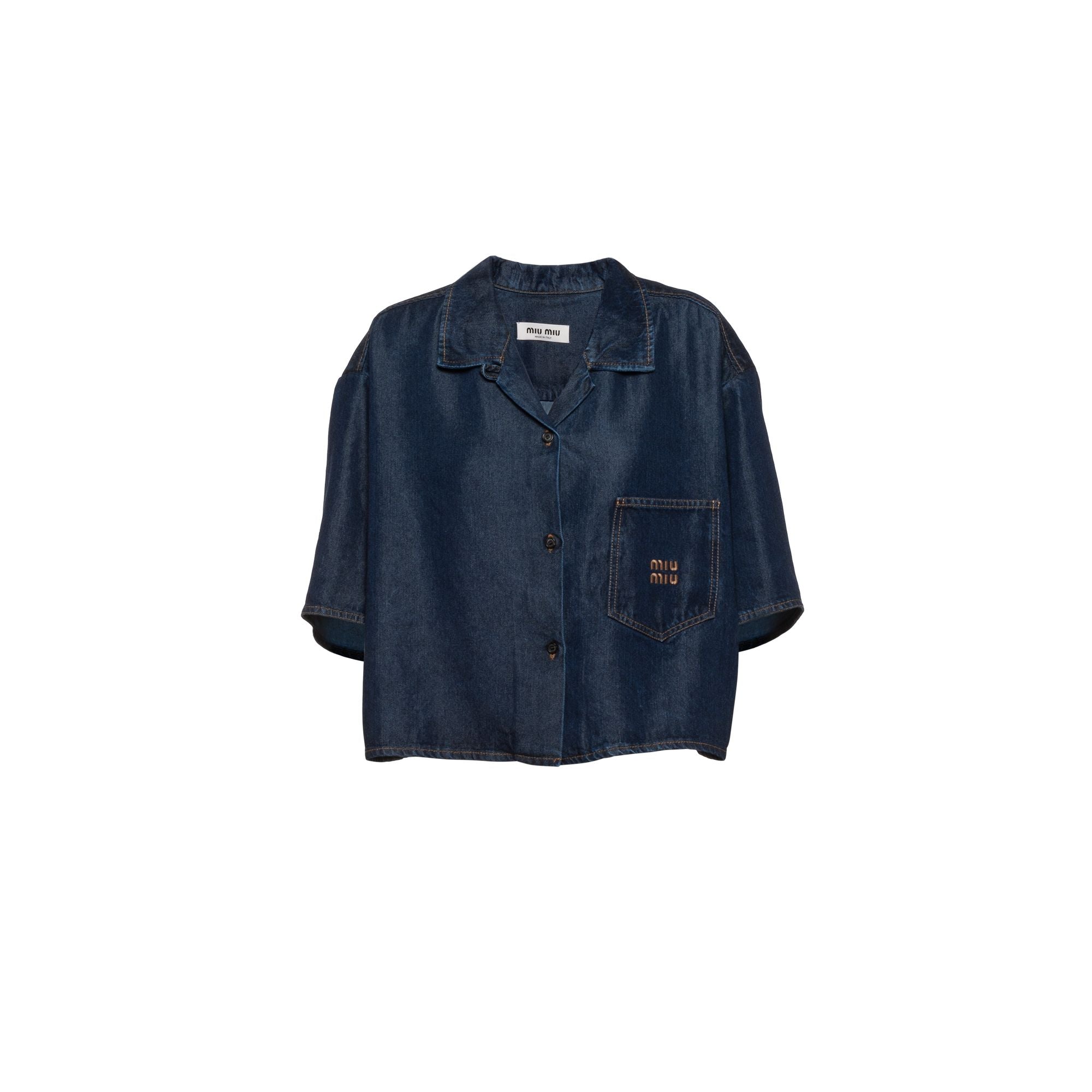 Women Denim Shirt - Bleu