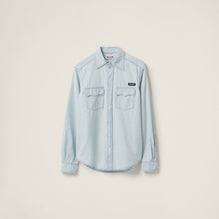 Women Chambray Shirt - Celeste