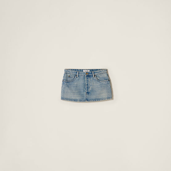 Denim miniskirt