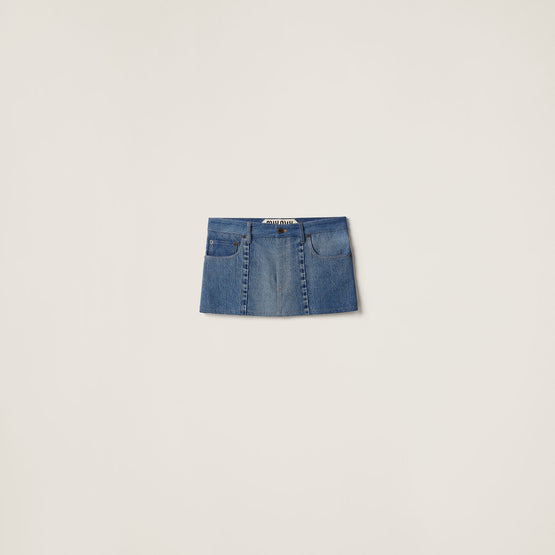 Denim miniskirt