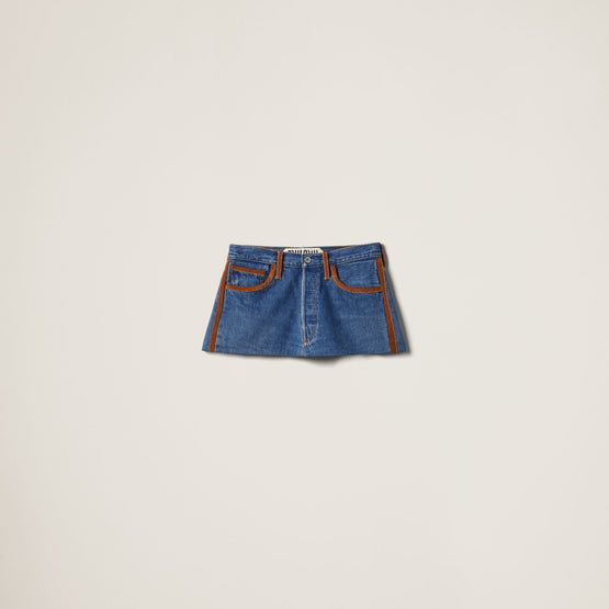 Denim miniskirt