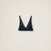 Embellished denim top