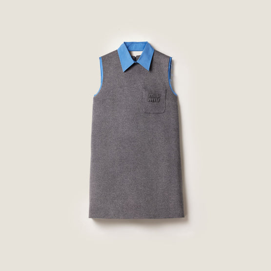 Velour mini-dress