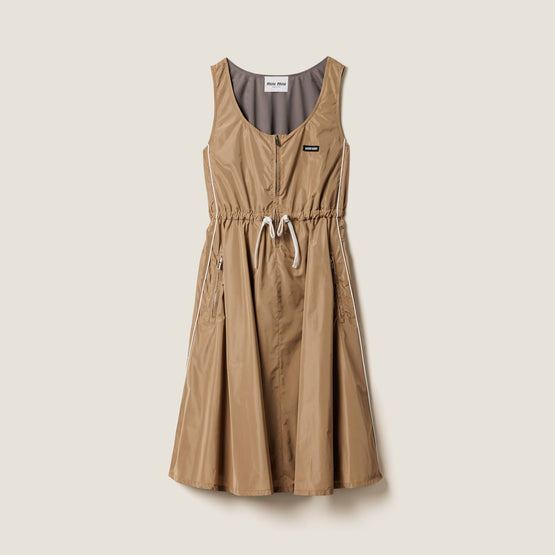 Technical silk dress