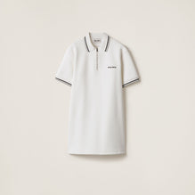 Women Bonded Piqué And Technical Jersey Dress - Bianco