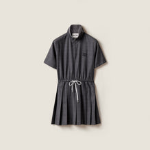 Prince of Wales pleated short dress