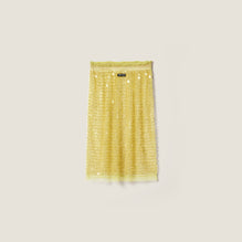 Embroidered tulle skirt