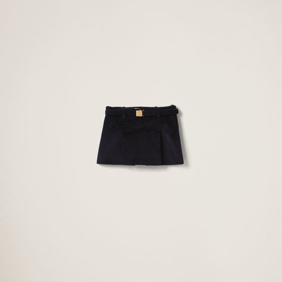 Corduroy miniskirt