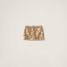 Silk and wool miniskirt
