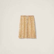 Embroidered organza skirt