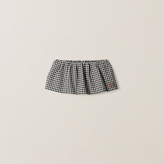 Gingham check miniskirt