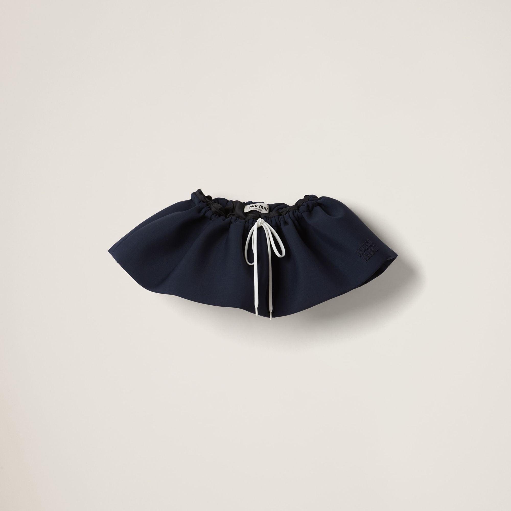 Women Mohair Miniskirt - Navy