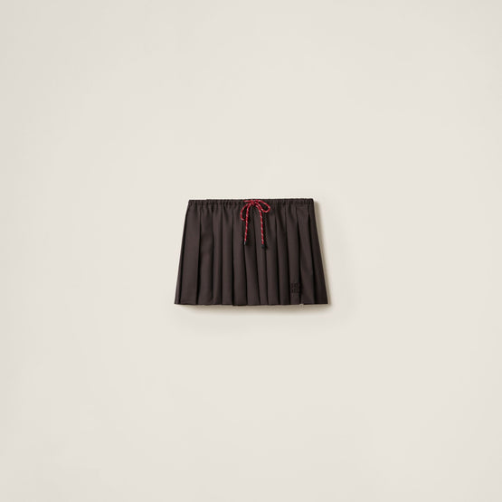 Pleated Batavia skirt