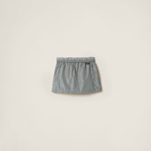 Technical silk miniskirt