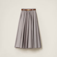 Long poplin skirt